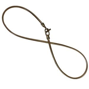 Vintage Skinny Gold Stretch Belt with T Buckle